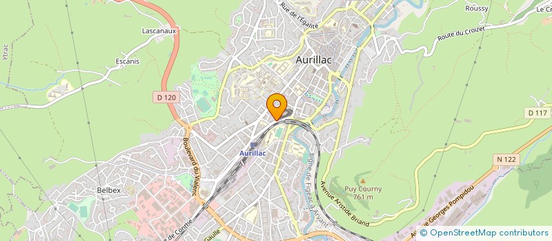 localisation de l'entreprise VACABE à AURILLAC