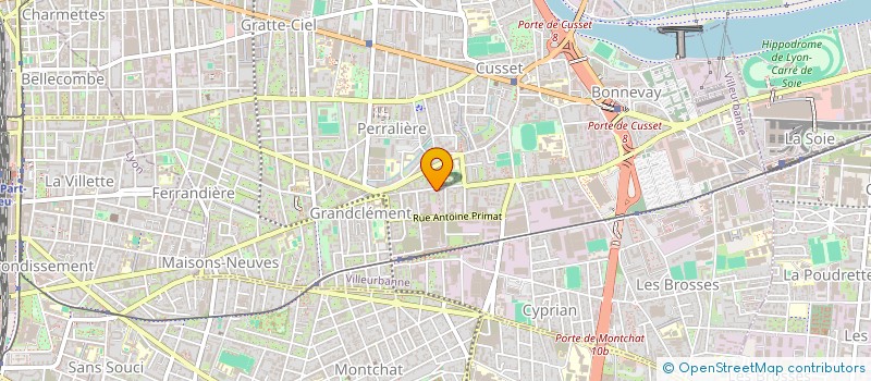 localisation de l'entreprise VACALOUCA  VILLEURBANNE