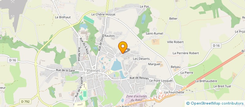 localisation de l'entreprise VACANCES ACCUEIL LOISIRS LE CAMP VERT  PLEMET