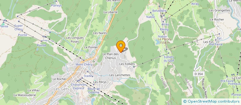 localisation de l'entreprise VACANCES AUX CHAVANNES  LES GETS