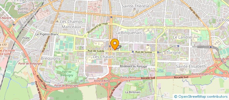 localisation de l'entreprise VACANCES BRETAGNE DIFFUSION  RENNES