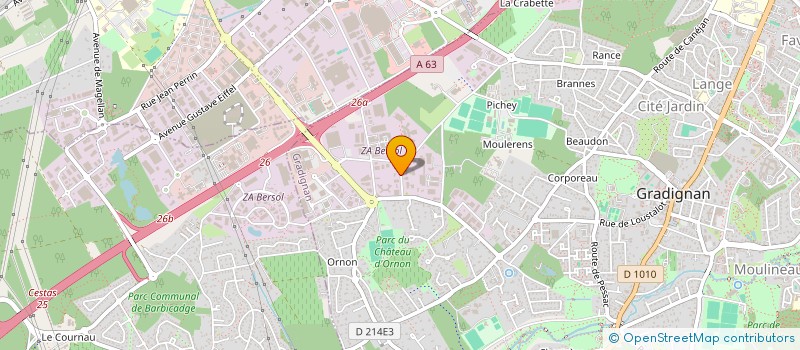 localisation de l'entreprise VACANCES DECOUVERTES à GRADIGNAN