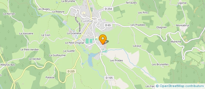 localisation de l'entreprise VACANCES DETENTE EN LIVRADOIS à CUNLHAT