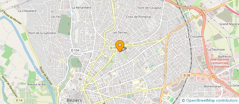 localisation de l'entreprise VACANCES ET LOISIRS à BEZIERS