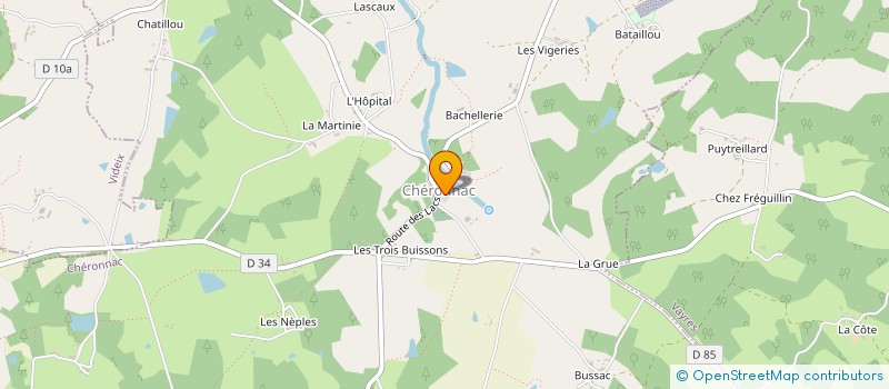 localisation de l'entreprise VACANCES ET LOISIRS EN CHARENTE ET LIMOUSIN à VIDEIX
