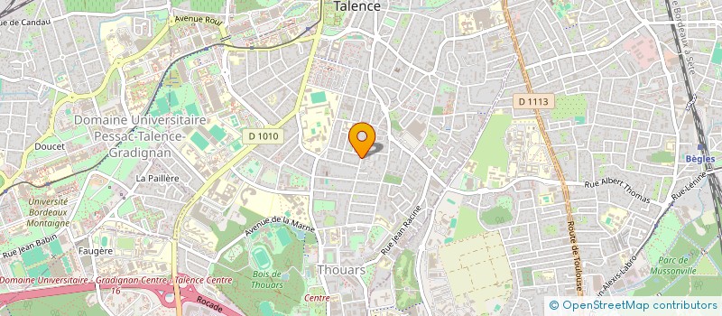 localisation de l'entreprise VACANCES ET PARENT'AISE  TALENCE