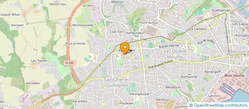 localisation de l'entreprise VACANCES FAMILLES DE KEROURIEN à BREST