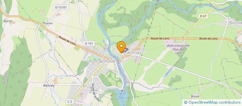 localisation de l'entreprise VACANCES JURA  PATORNAY