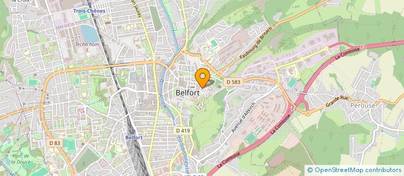 localisation de l'entreprise VACANCES LOISIRS ANIMATION  BELFORT