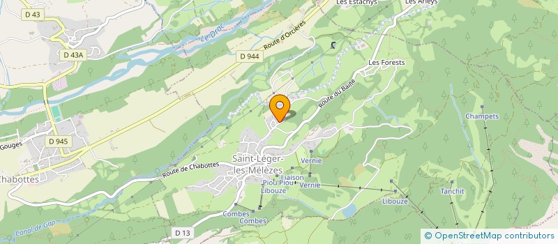 localisation de l'entreprise VACANCES LOISIRS CDC 1C3D à CHABOTTES