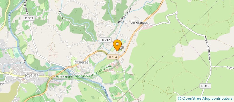 localisation de l'entreprise VACANCES LOISIRS DE ROSIERES  ROSIERES