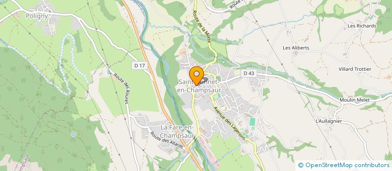 localisation de l'entreprise VACANCES LOISIRS DECOUVERTES  SAINT-BONNET-EN-CHAMPSAUR