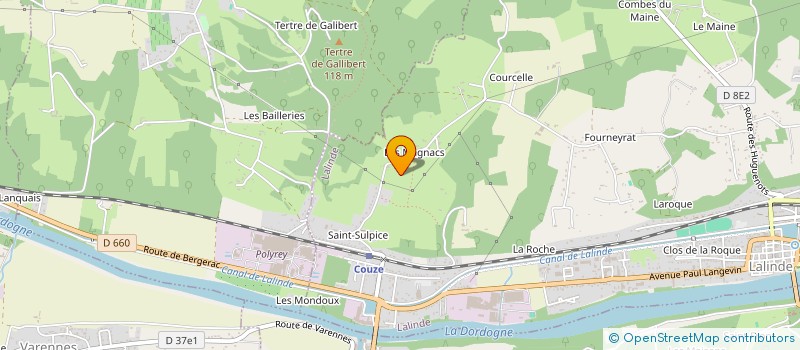 localisation de l'entreprise VACANCES PLEIN AIR DORDOGNE DOYEN DE FRANCE  LALINDE