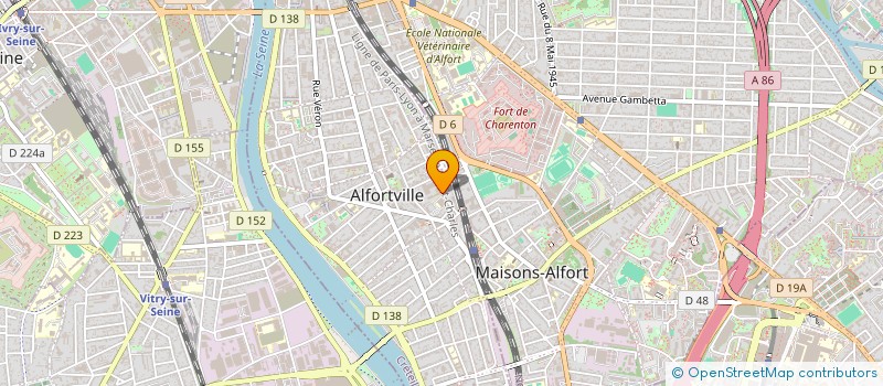 localisation de l'entreprise VACANCES POUR TOUS ILE DE FRANCE  ALFORTVILLE
