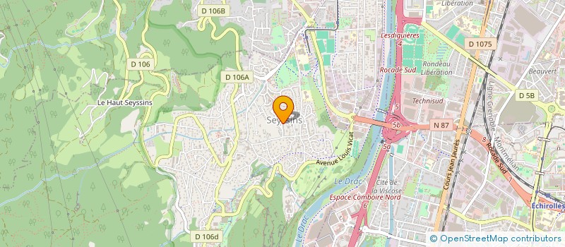 localisation de l'entreprise VACANCES SOLIDAIRES EN FRANCE à SEYSSINS