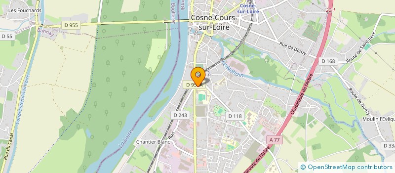 localisation de l'entreprise VACANCES SPORTIVES HAPPY à COSNE-COURS-SUR-LOIRE