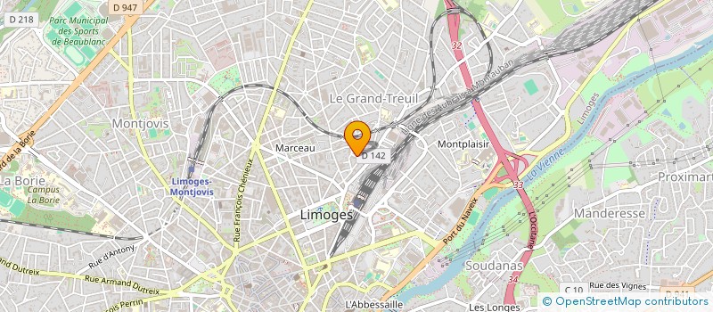 localisation de l'entreprise VACARM' à LIMOGES