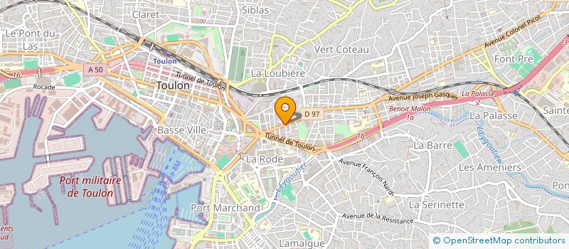 localisation de l'entreprise VACC'IMMO  TOULON