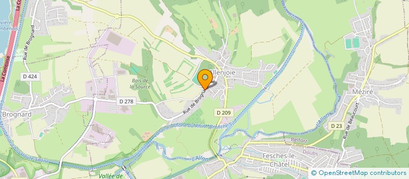 localisation de l'entreprise VACCA PERE ET FILS  ALLENJOIE