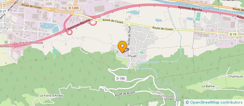 localisation de l'entreprise VACCA RESINES & ETANCHEITES  BONNEVILLE