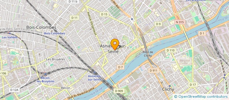 localisation de l'entreprise VACCARO MARGOT ET BENOIT  ASNIERES-SUR-SEINE