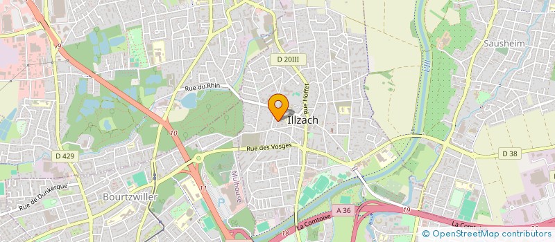 localisation de l'entreprise VACELET  ILLZACH