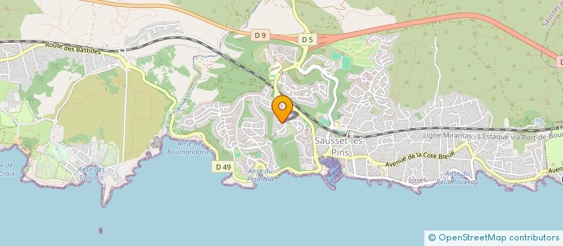 localisation de l'entreprise VACELETO  SAUSSET-LES-PINS