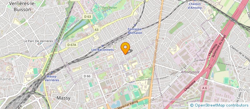 localisation de l'entreprise VACES à ANTONY