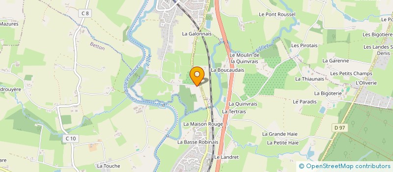 localisation de l'entreprise VACHE QUI RIT BOTTAS  CHEVAIGNE