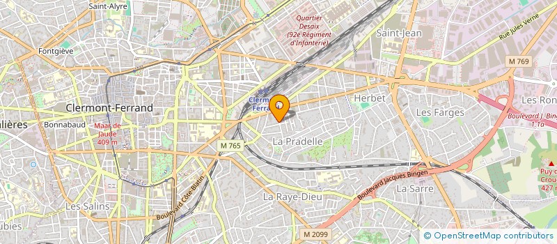 localisation de l'entreprise VACHEMENT BIEN à CLERMONT-FERRAND