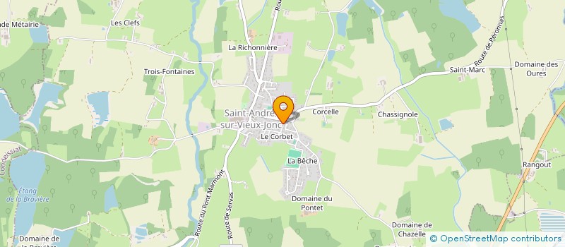 localisation de l'entreprise VACHEMOZ à SAINT-ANDRE-SUR-VIEUX-JONC