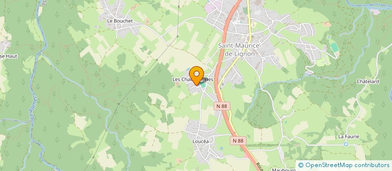 localisation de l'entreprise VACHER-TISSIER  SAINT-MAURICE-DE-LIGNON