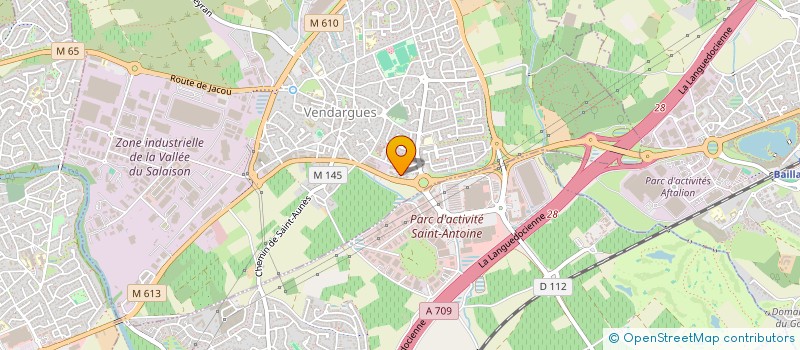 localisation de l'entreprise VACHER TOURON - VACHER à VENDARGUES