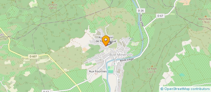 localisation de l'entreprise VACHER TOUS TRAVAUX  BIZE-MINERVOIS