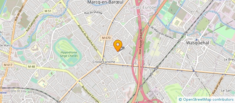 localisation de l'entreprise VACHERAND IMMOBILIER MARCQ EN BAROEUL à MARCQ-EN-BARŒUL