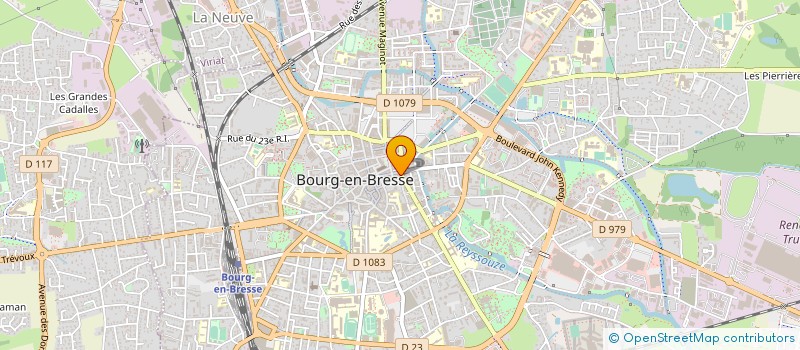 localisation de l'entreprise VACHERET A.D à BOURG-EN-BRESSE