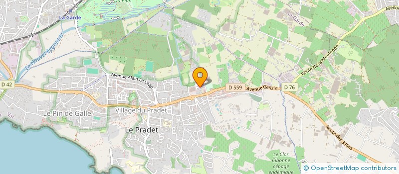 localisation de l'entreprise VACHERIN à LE PRADET