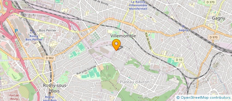 localisation de l'entreprise VACHON  ROSNY-SOUS-BOIS