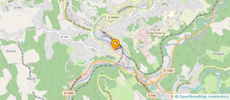 localisation de l'entreprise VACKIER DELBOS FINANCE  TULLE