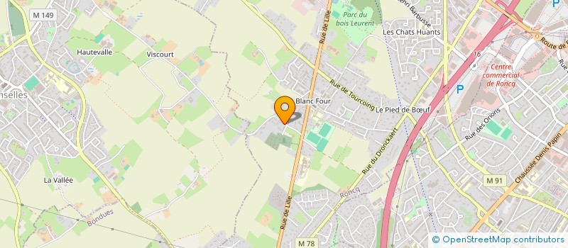 localisation de l'entreprise VACLAM à RONCQ