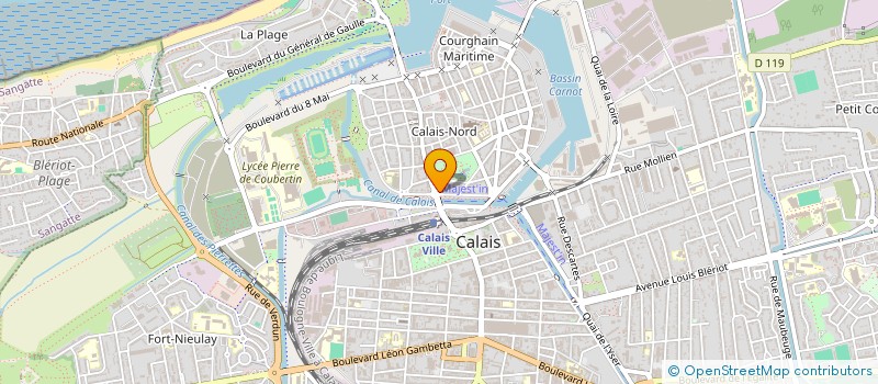 localisation de l'entreprise VACO  CALAIS