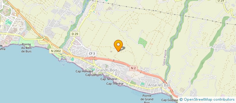 localisation de l'entreprise VACOA TRANSPORTS à SAINT-PIERRE