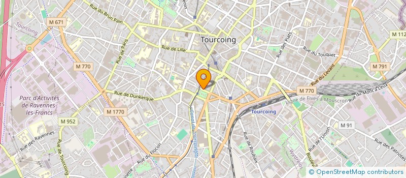 localisation de l'entreprise VACOME à TOURCOING