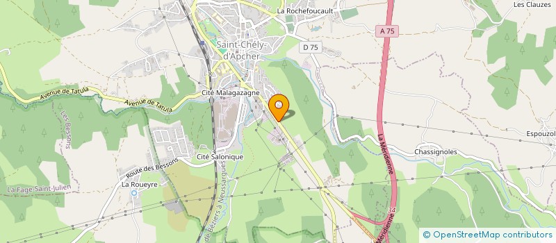 localisation de l'entreprise VACORLHAC à SAINT-CHELY-D'APCHER