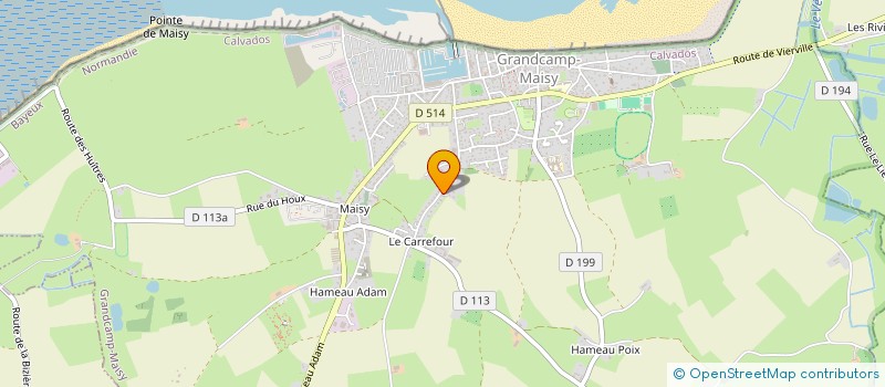 localisation de l'entreprise VACOSTREA  GRANDCAMP-MAISY