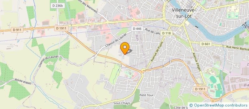 localisation de l'entreprise VACQUERIE B  BIAS