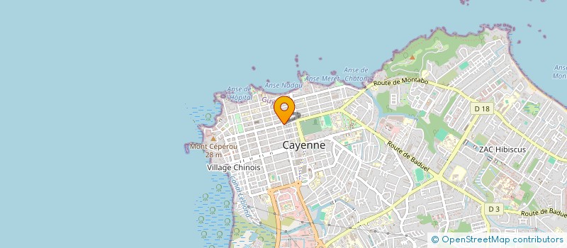 localisation de l'entreprise VACSAT à CAYENNE