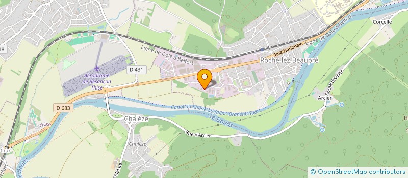 localisation de l'entreprise VACUA LAB  ROCHE-LEZ-BEAUPRE