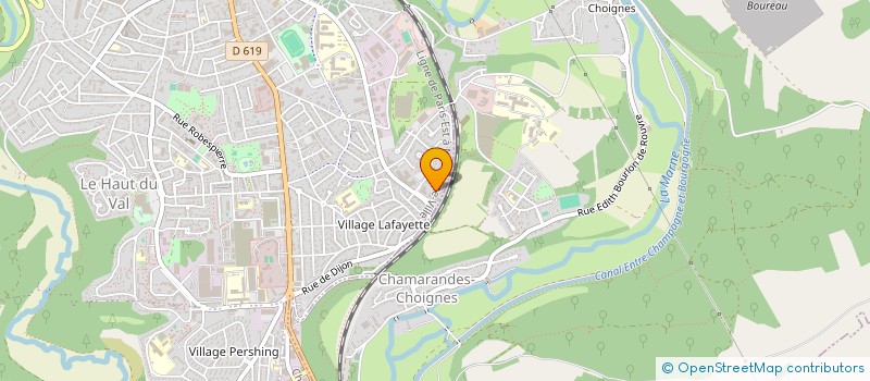 localisation de l'entreprise VAD à CHAUMONT