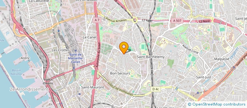 localisation de l'entreprise VAD. à MARSEILLE